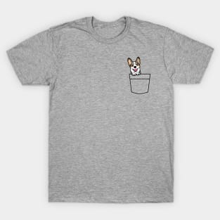 Blue Merle Corgi in My Pocket T-Shirt